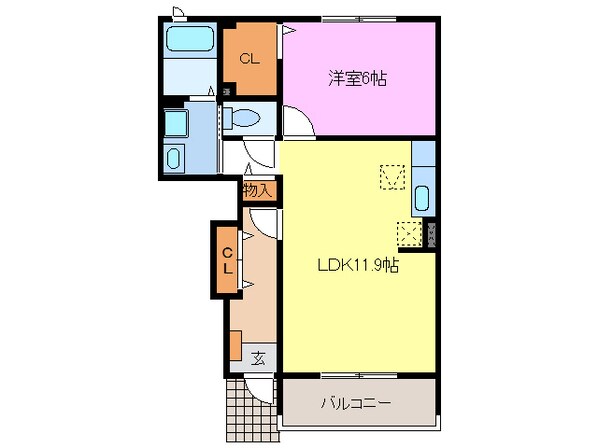 須ケ口駅 徒歩22分 1階の物件間取画像